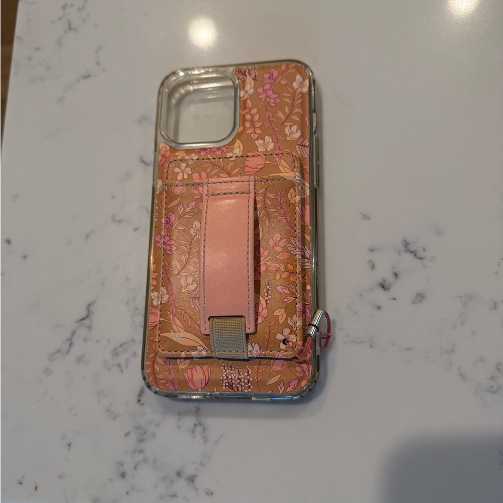 Floral Pink and Brown Phone Case